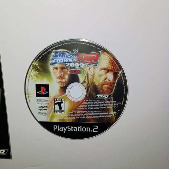 WWE SmackDown vs Raw 2009 PlayStation 2 PS2 CIB Complete Black Label Video Game - Picture 9 of 15